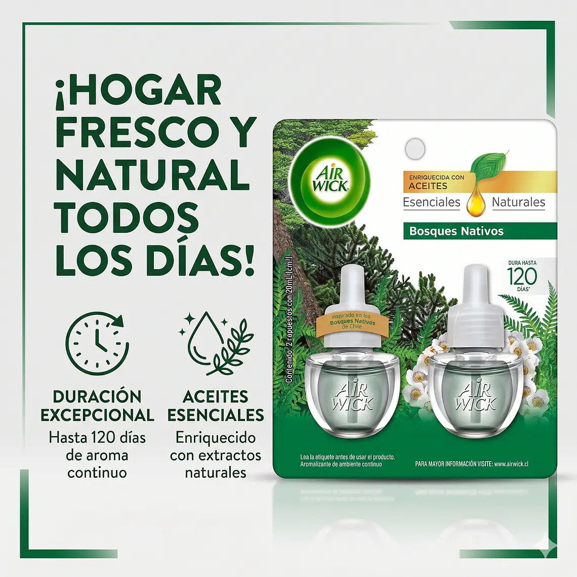 Recarga Air Wick Bosque Nativo 21ml - Pack 2 Unid. 2