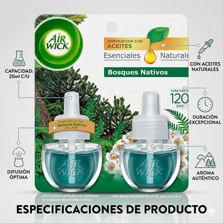 Recarga Air Wick Bosque Nativo 21ml - Pack 2 Unid. 4