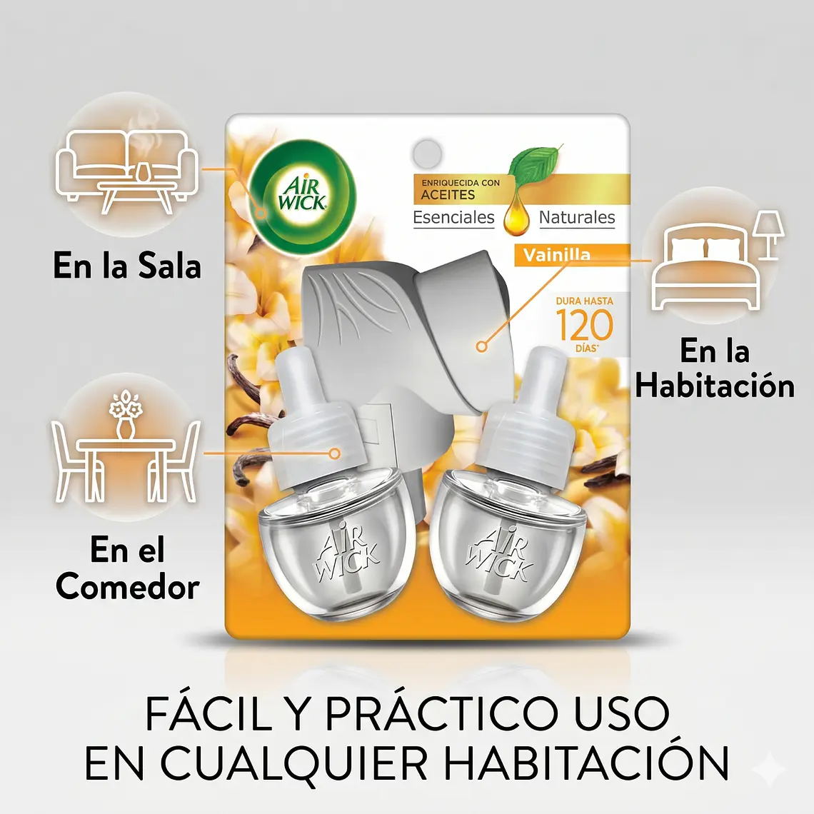 Aparato Electrico Air Wick Vainilla + 2 Repuestos 21ml 3