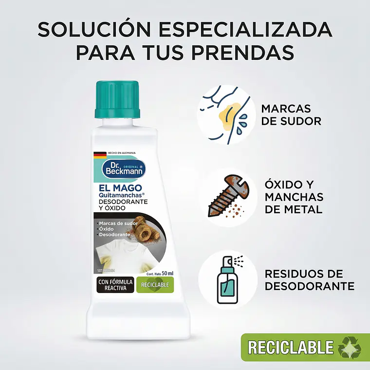 Quitamanchas Desodorante Y Oxido Dr. Beckmann 50ml 4