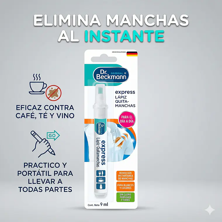 Quitamanchas Lapiz Magico Dr. Beckmann 9 Ml 2