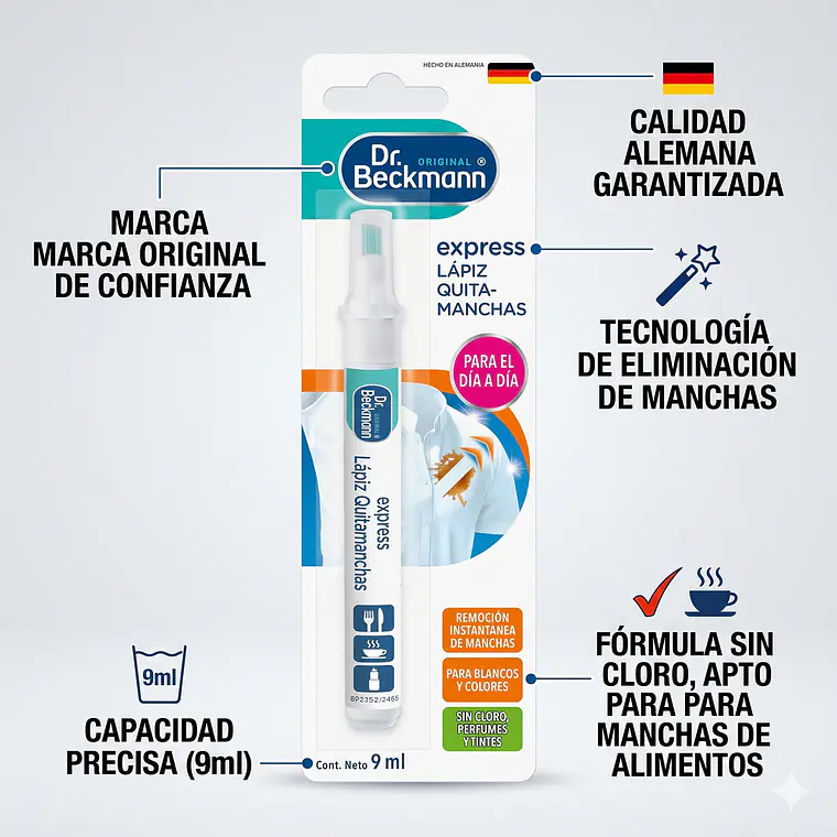Quitamanchas Lapiz Magico Dr. Beckmann 9 Ml 4