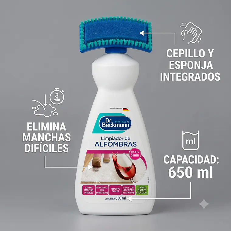 Quitamanchas Alfombras 650 Ml Dr. Beckmann 4
