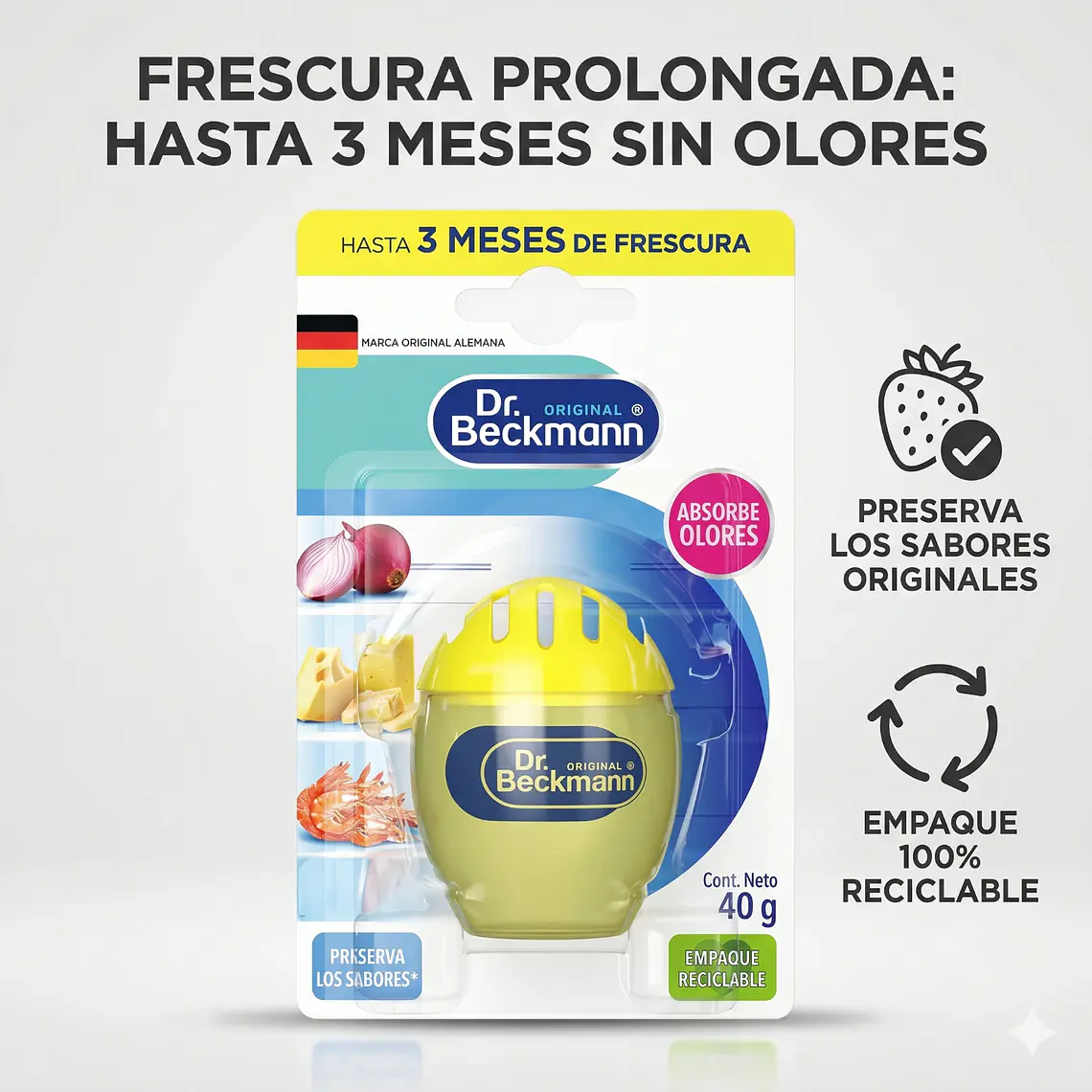 Desodorante para Refrigerador Dr. Beckmann 40g 2