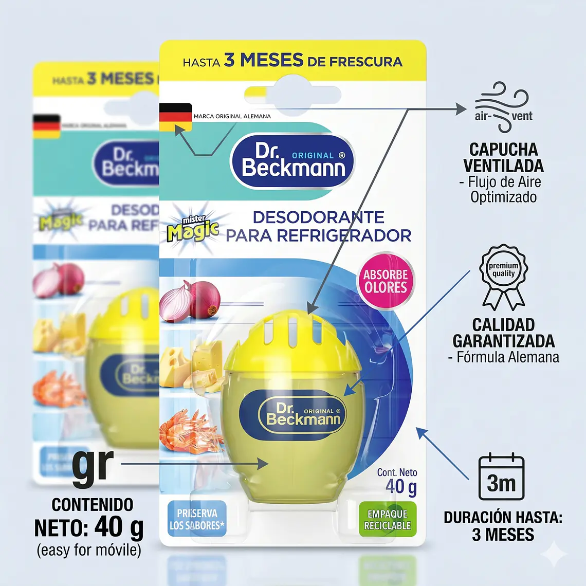 Desodorante para Refrigerador Dr. Beckmann 40g 3