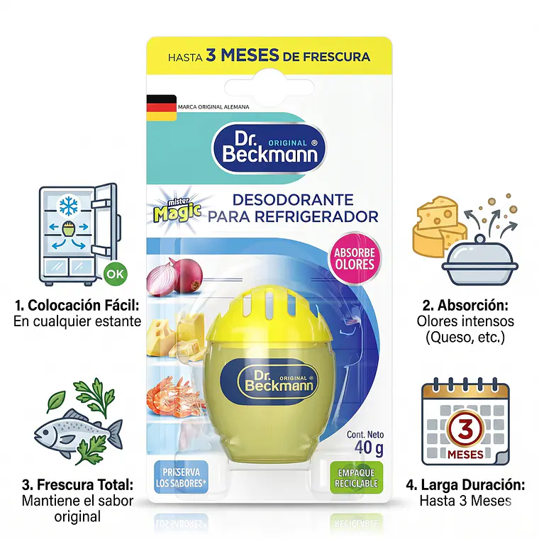 Desodorante para Refrigerador Dr. Beckmann 40g 4