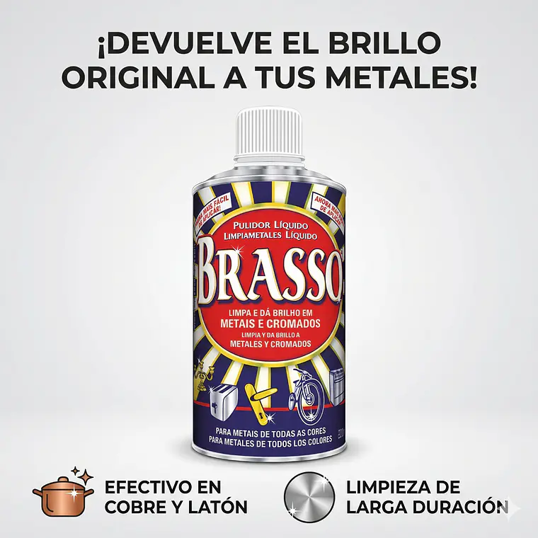 Limpiador Pulidor Cobre Laton Brasso 200ml 2