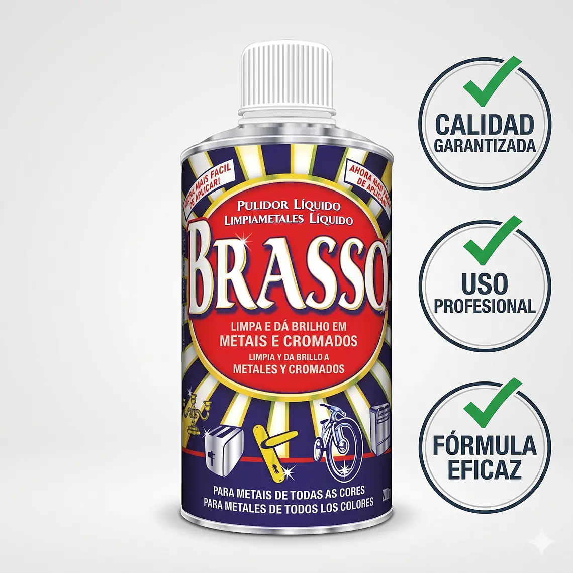 Limpiador Pulidor Cobre Laton Brasso 200ml 6