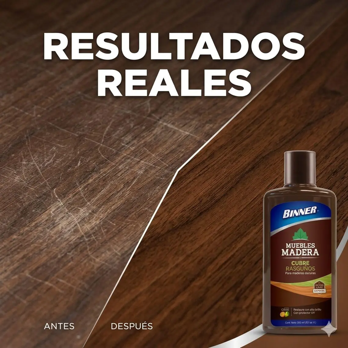 Cubre Rasguños Para Mueble De Madera 300ml 6