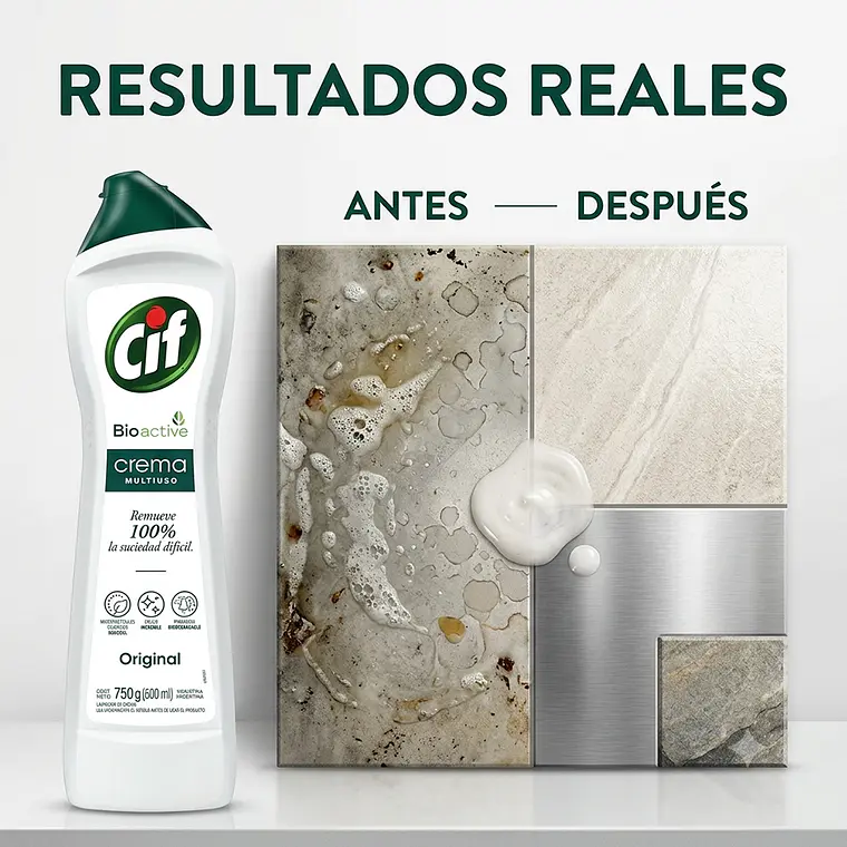 Cif Crema Limpiador Multiuso 750g Bioactive 5