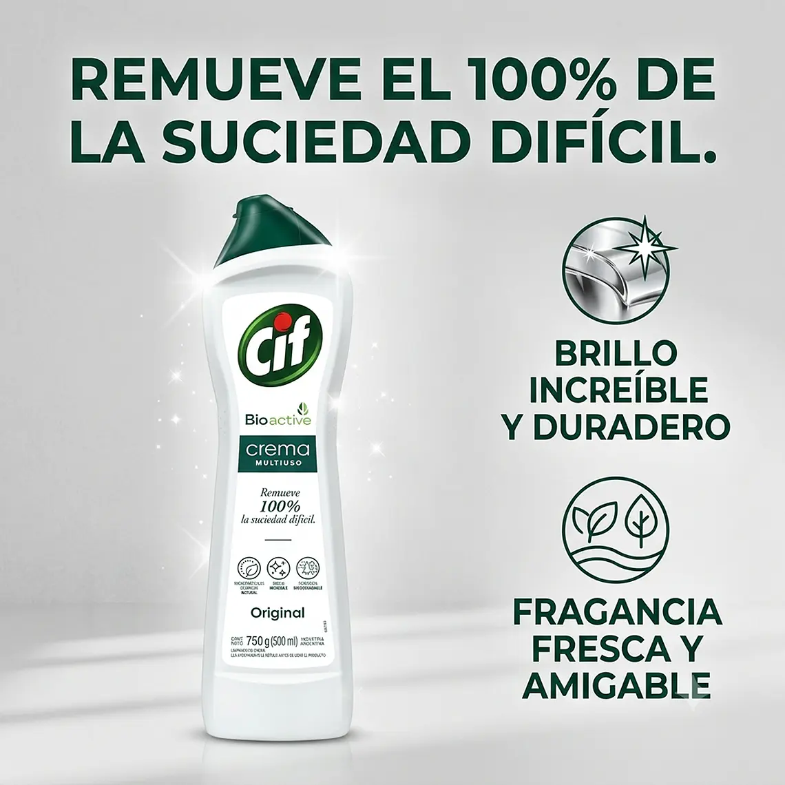 Cif Crema Limpiador Multiuso 750g Bioactive 6