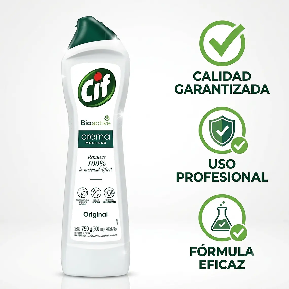 Cif Crema Limpiador Multiuso 750g Bioactive 7