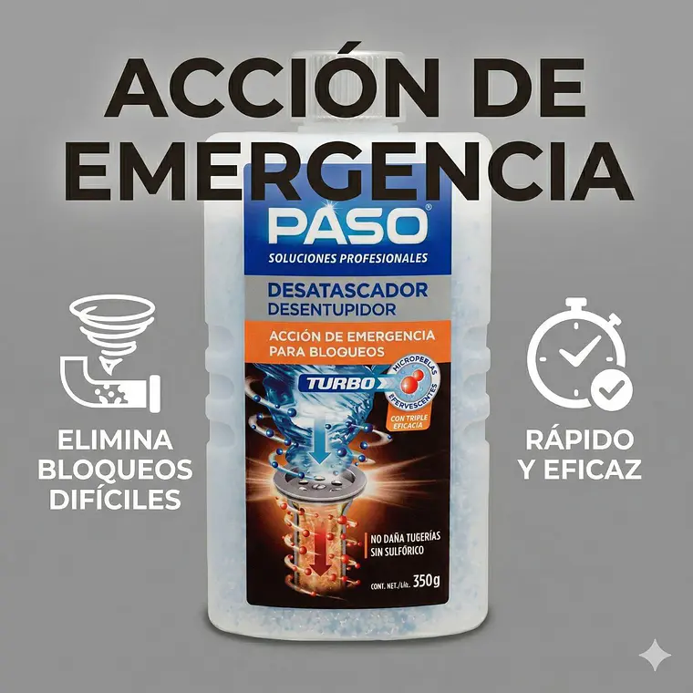Desatascador Para Tuberias 350gr 2