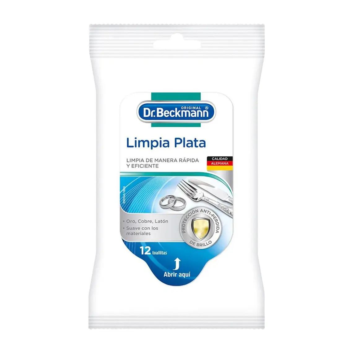 Toallitas para Plata y Metales Dr. Beckmann 12 Un 1