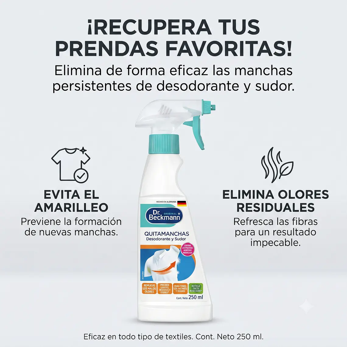 Quitamanchas Desodorante Y Sudor 250ml 2