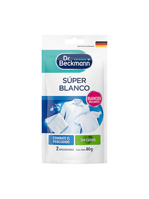 Blanqueador En Polvo Dr. Beckmann Super Blanco 80 G