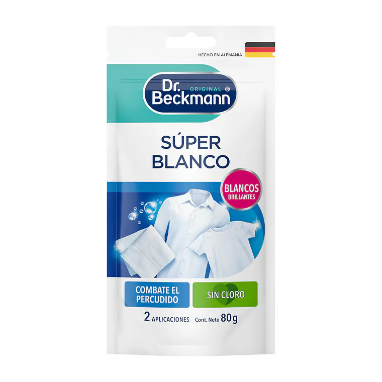Blanqueador En Polvo Dr. Beckmann Super Blanco 80 G 1
