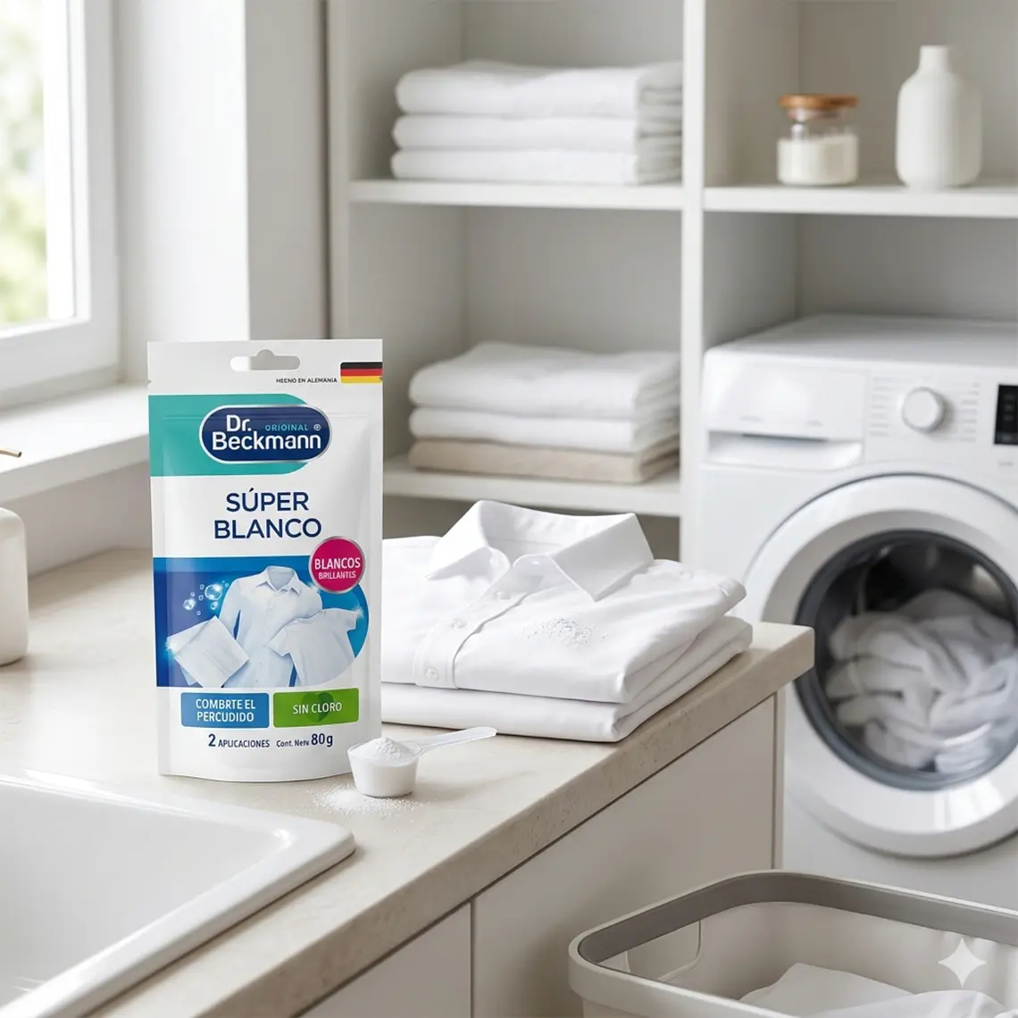 Blanqueador En Polvo Dr. Beckmann Super Blanco 80 G 7