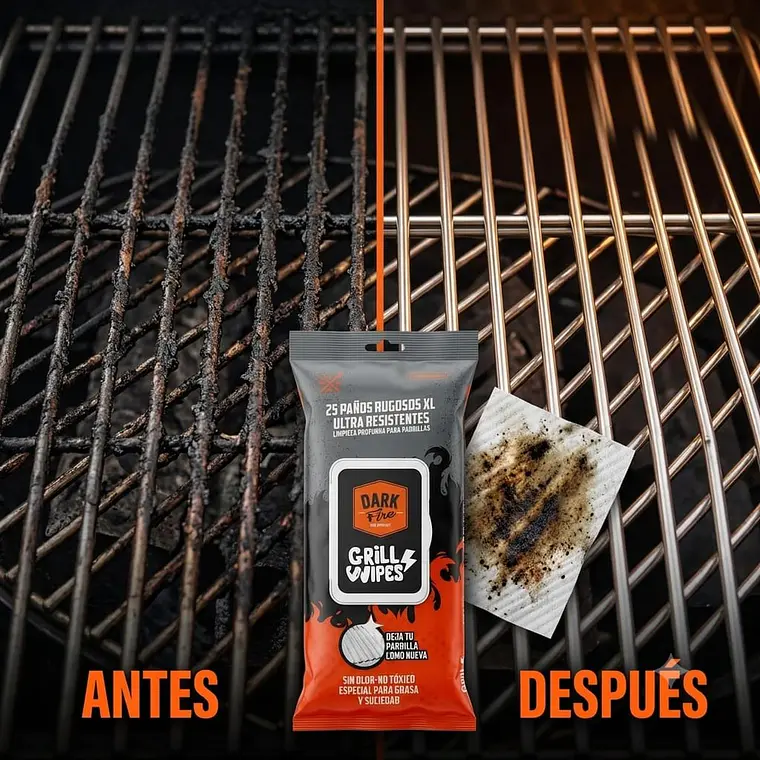 Paños Limpieza Parrilla Dark Fire Grill Wipes XL 25 Und 5