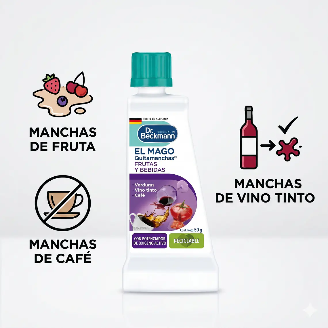 Quitamanchas Vino Tinto Cafe Frutas Dr Beckmann 50g 2