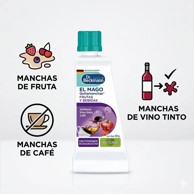 Quitamanchas Vino Tinto Cafe Frutas Dr Beckmann 50g 2