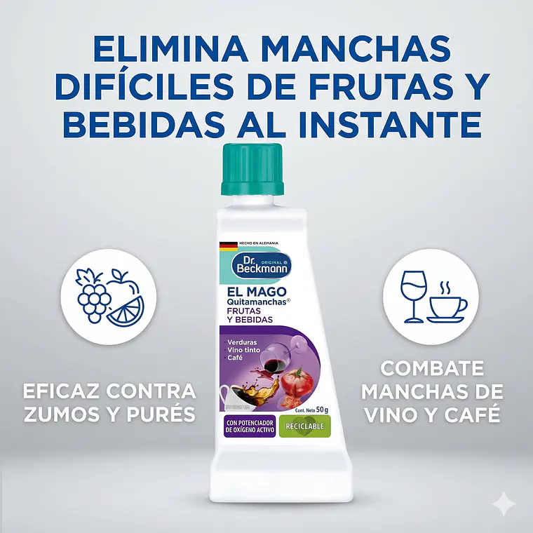 Quitamanchas Vino Tinto Cafe Frutas Dr Beckmann 50g 3