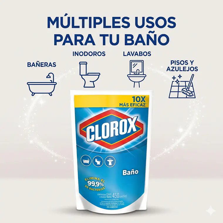 Recarga Limpiador de Baño Doypack 450 ml 3