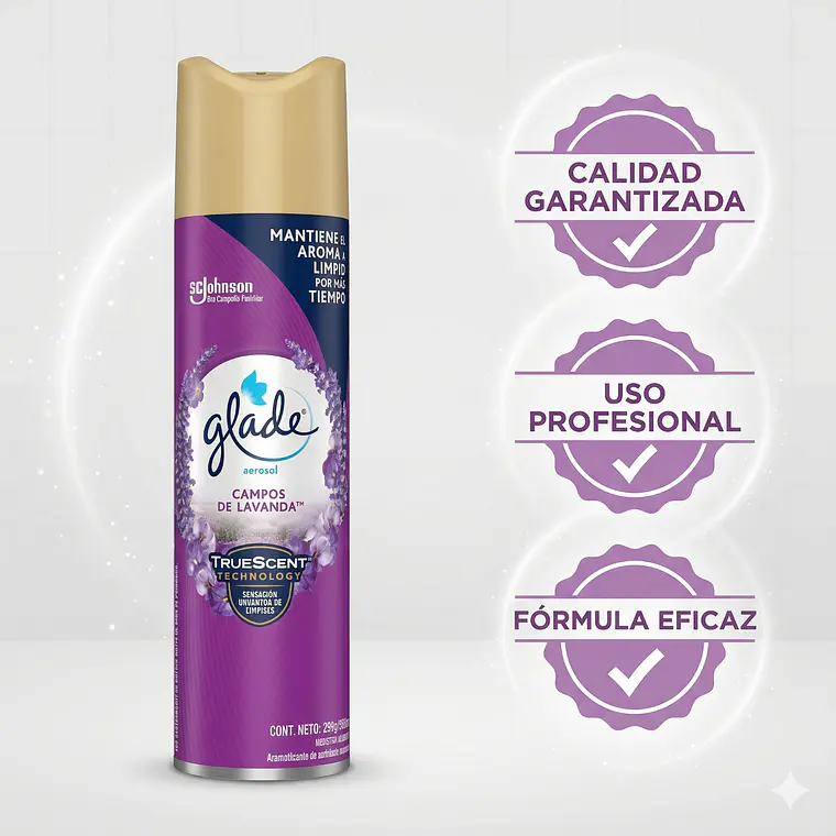 Aromatizante Ambiental Glade Campos De Lavanda 360ml 5