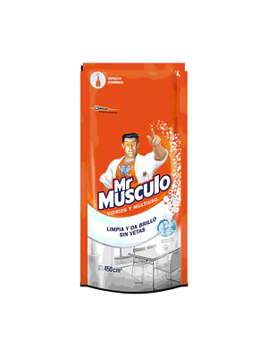 Limpia Vidrios Multiuso Mr Musculo Repuesto 450ml