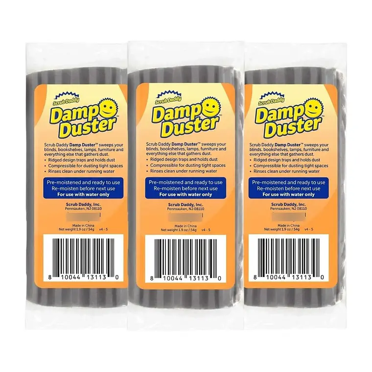 Pack 3 Esponjas Atrapa Polvo Damp Duster Scrub Daddy 1