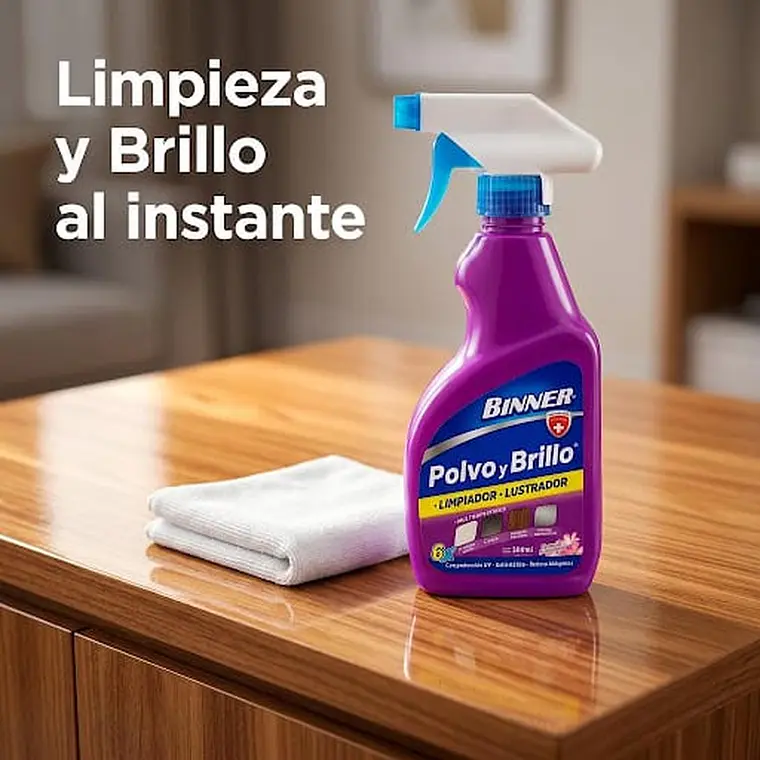 Lustrador Multisuperficies Binner Flores Primavera 300 ml 4