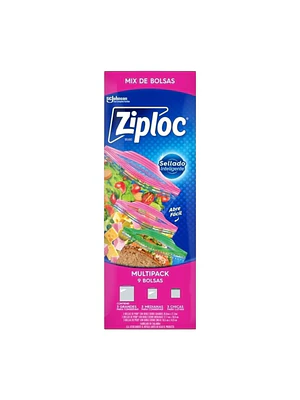 Bolsas Hermeticas Ziploc Multipack Mix 9 Bolsas