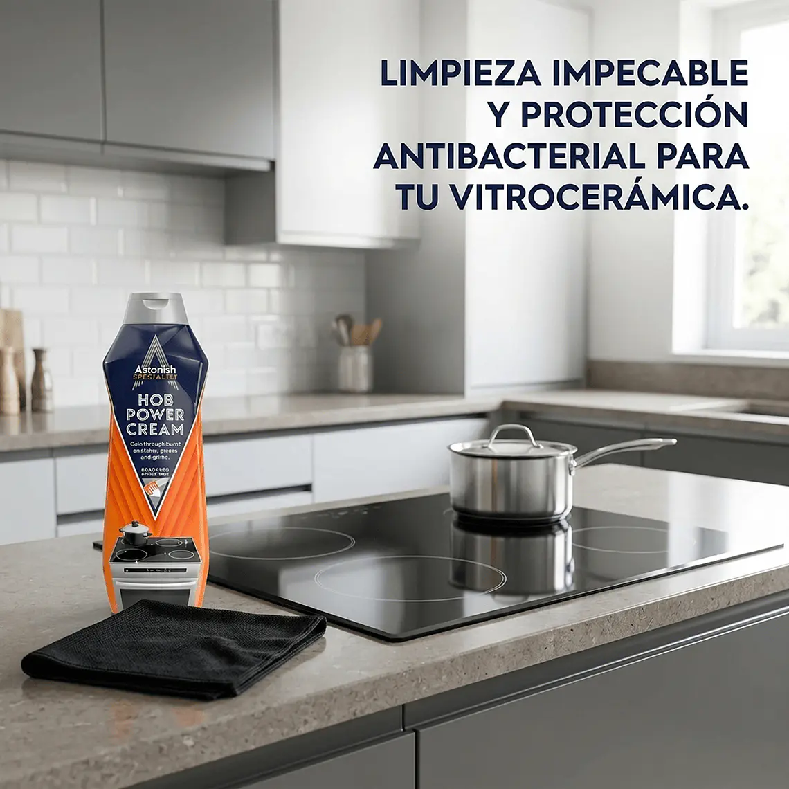 Limpiador Vitroceramica Astonish Crema 500ml 6