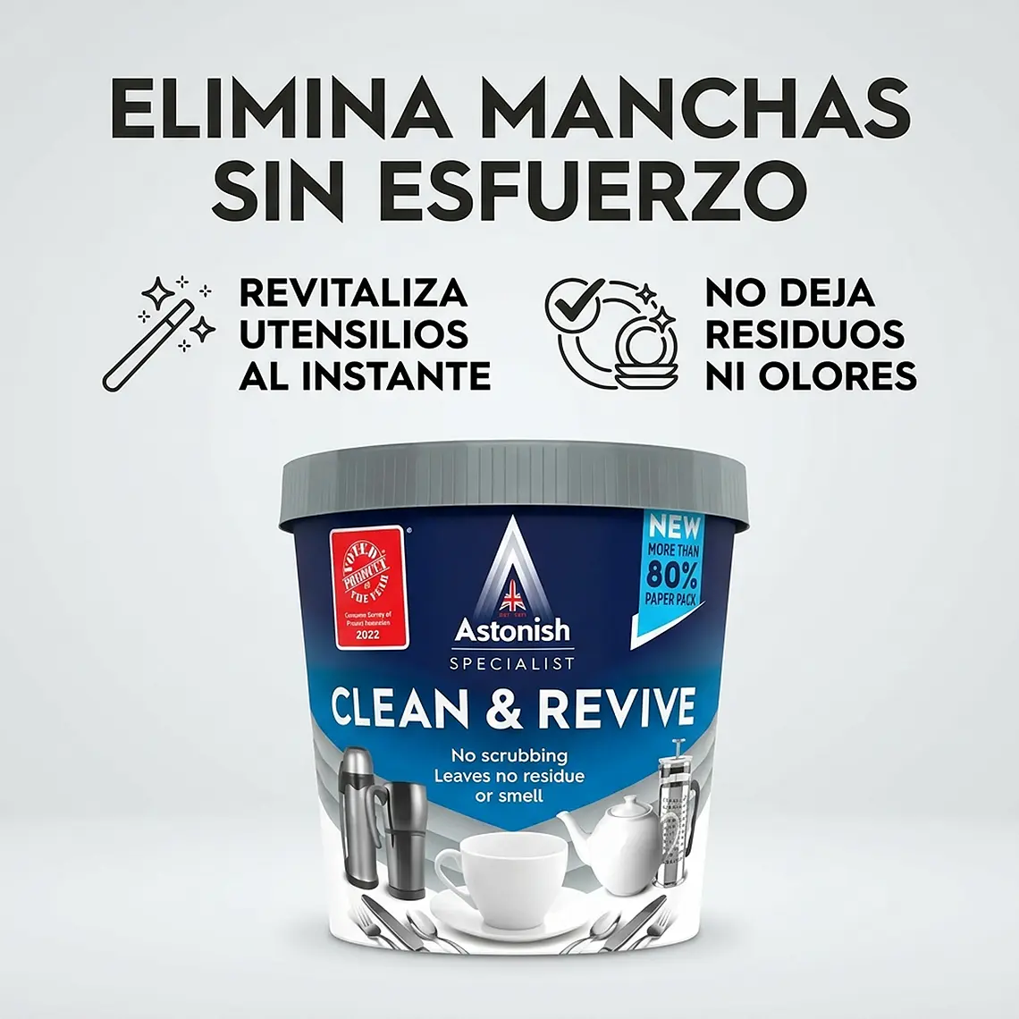 Quitamanchas Tazas Termos Astonish Polvo 350g 3