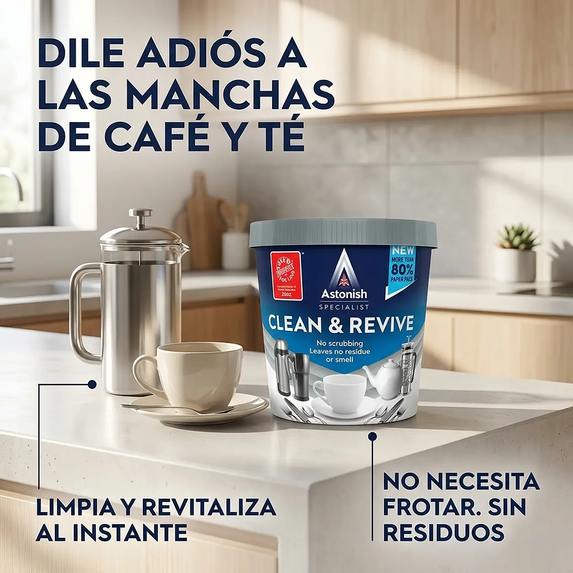 Quitamanchas Tazas Termos Astonish Polvo 350g 7