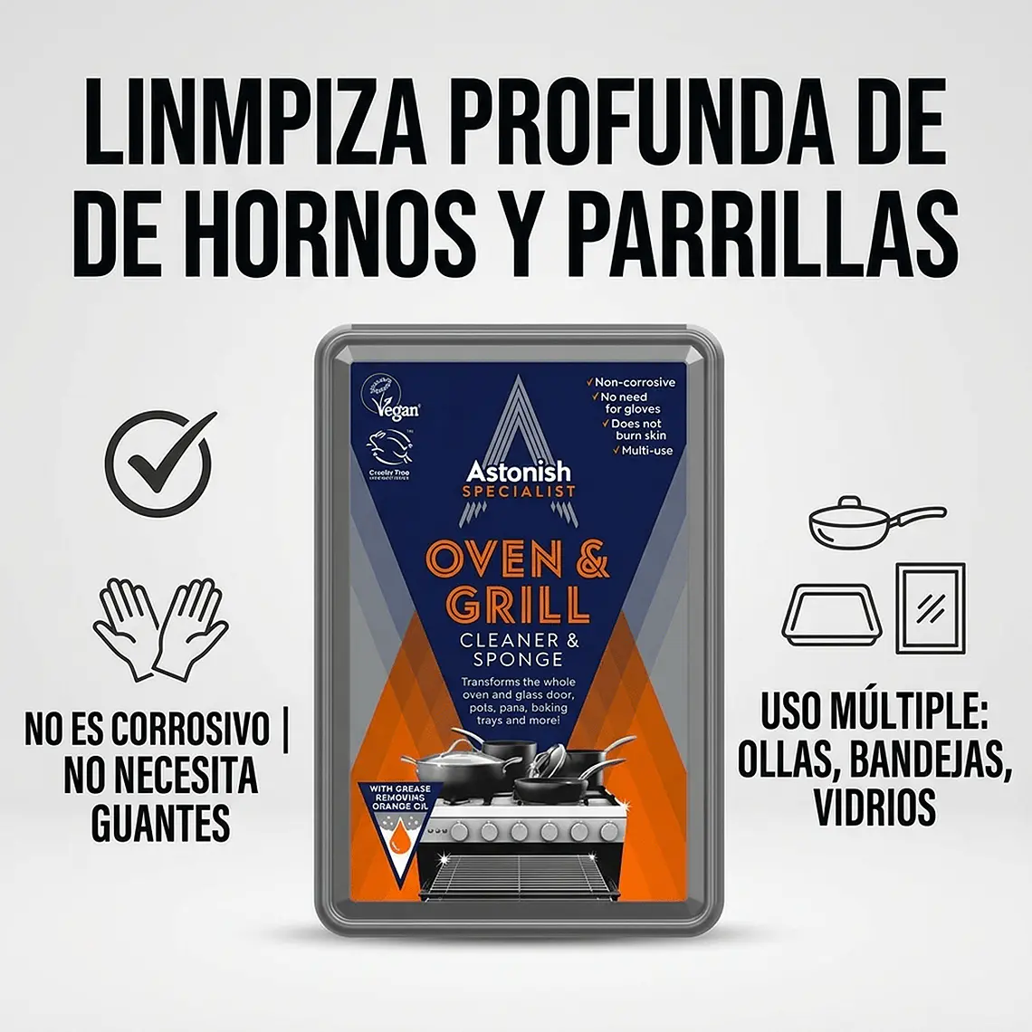 Pasta Limpiadora Horno Astonish 250g Vegano 2