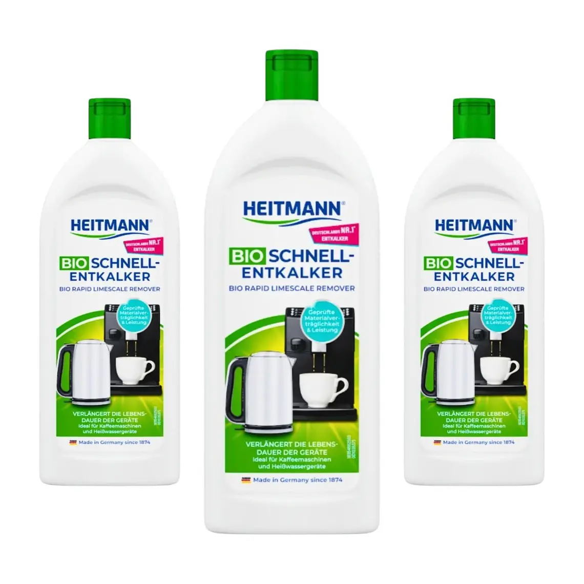 Heitmann Descalcificador Bio Cafetera Hervidor 3x250ml 1