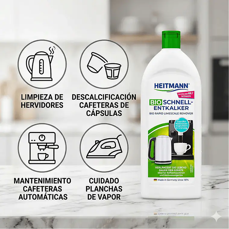 Heitmann Descalcificador Bio Cafetera Hervidor 3x250ml 3