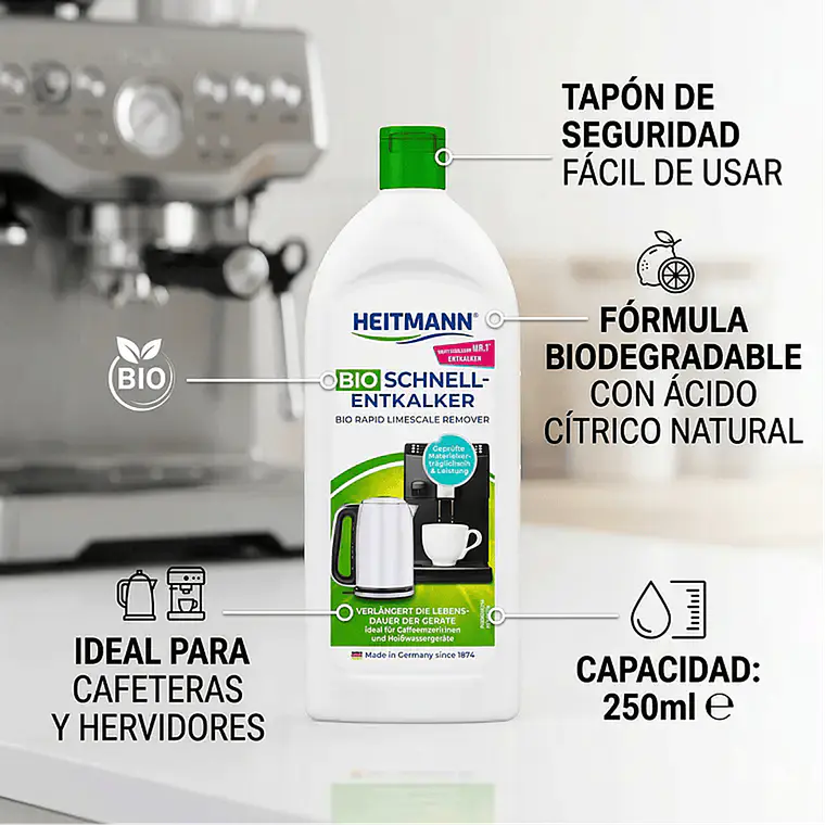 Heitmann Descalcificador Bio Cafetera Hervidor 3x250ml 4