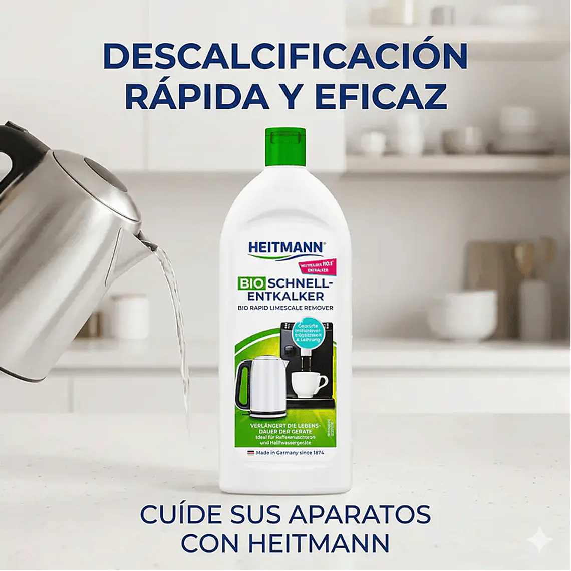 Heitmann Descalcificador Bio Cafetera Hervidor 3x250ml 6