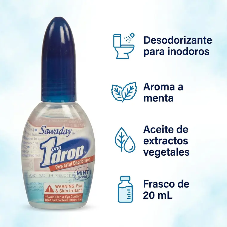 Gotas Desodorizantes Inodoro Sawaday Menta 20ml 2