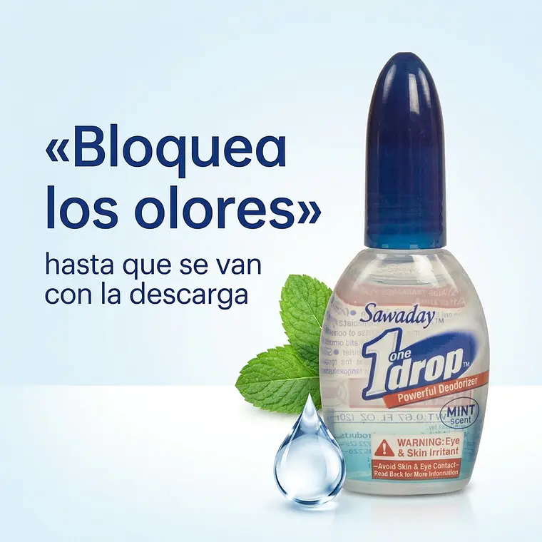 Gotas Desodorizantes Inodoro Sawaday Menta 20ml 3