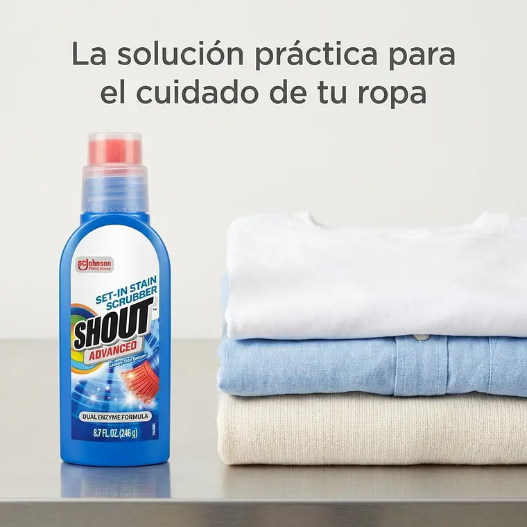 Shout Quitamanchas Ropa Gel Con Cepillo 246g 3