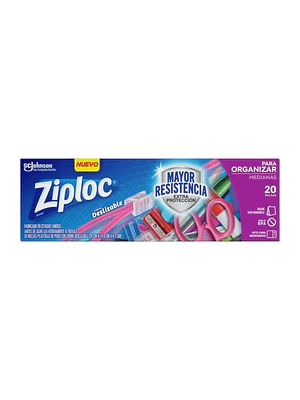 Bolsa Para Organizar Ziploc Mediana Cierre Fácil 20un