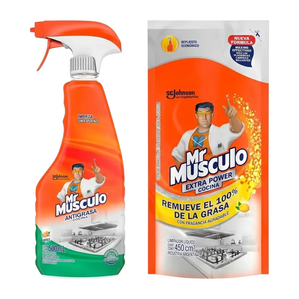 Pack Antigrasa Cocina Gatillo 500 ml y Recarga 1