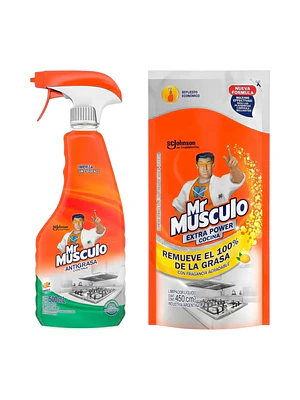 Pack Antigrasa Cocina Gatillo 500 ml y Recarga