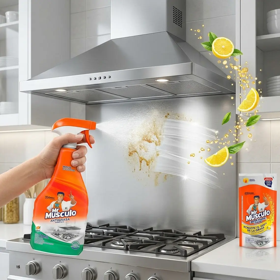 Pack Antigrasa Cocina Gatillo 500 ml y Recarga 4