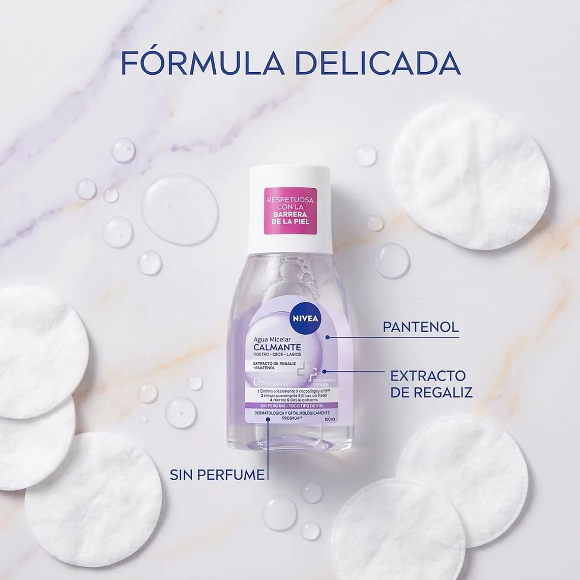 Nivea Agua Micelar 100ml Limpiador Facial 3