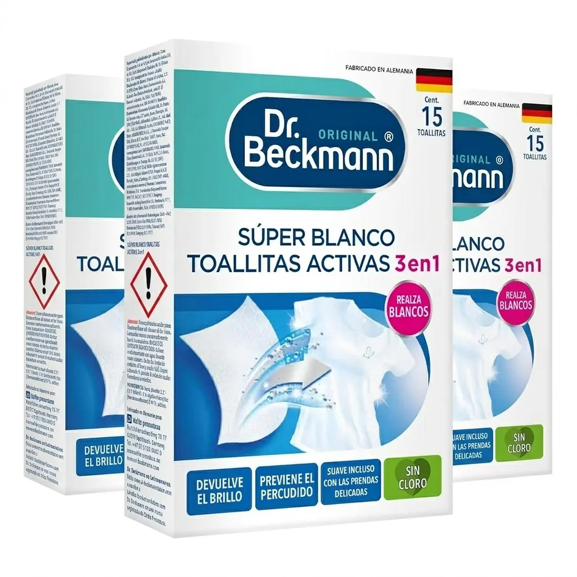 Toallitas Ropa Blanca Dr Beckmann 3 Pack 1