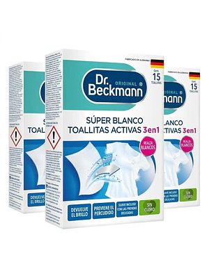 Toallitas Ropa Blanca Dr Beckmann 3 Pack